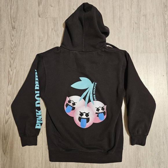 Rare Pink Dolphin Black Cherries Hoodie for Men Size Small - Picture 2 of 9